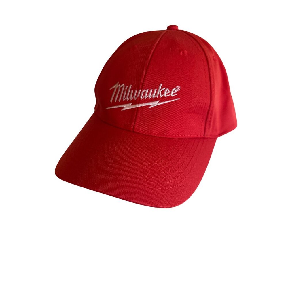 Milwaukee Red Baseball Cap Adjustable Fit By Wild